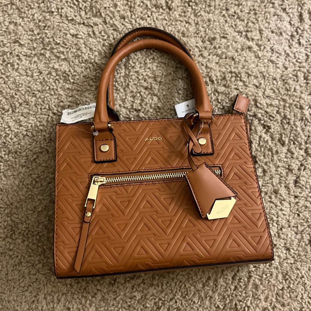 Brown tote bag